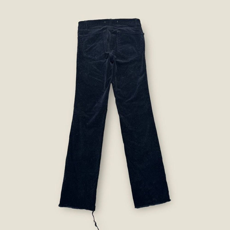 J Brand Pants Women’s 27 Straight Leg Black Corduroy Trousers Office Academia