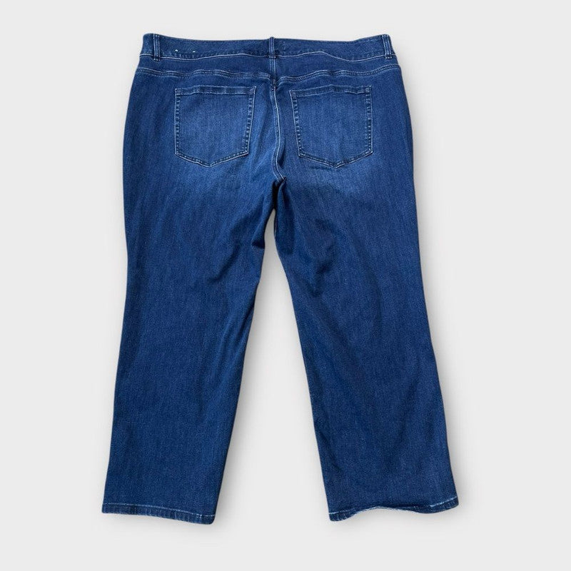 Lane Bryant Jeans Womens 28P High Rise Straight Leg Denim