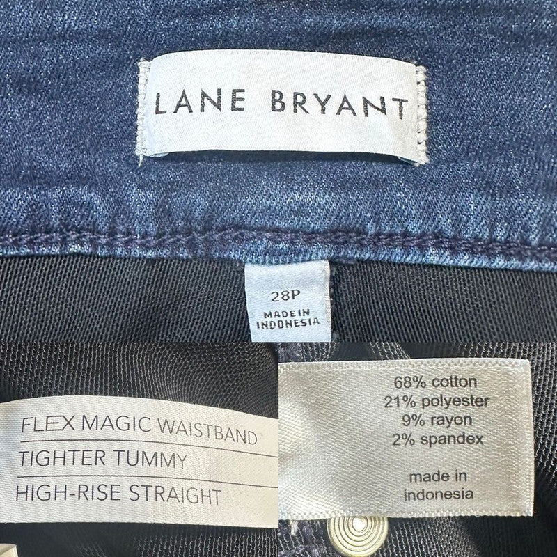Lane Bryant Jeans Womens 28P High Rise Straight Leg Denim