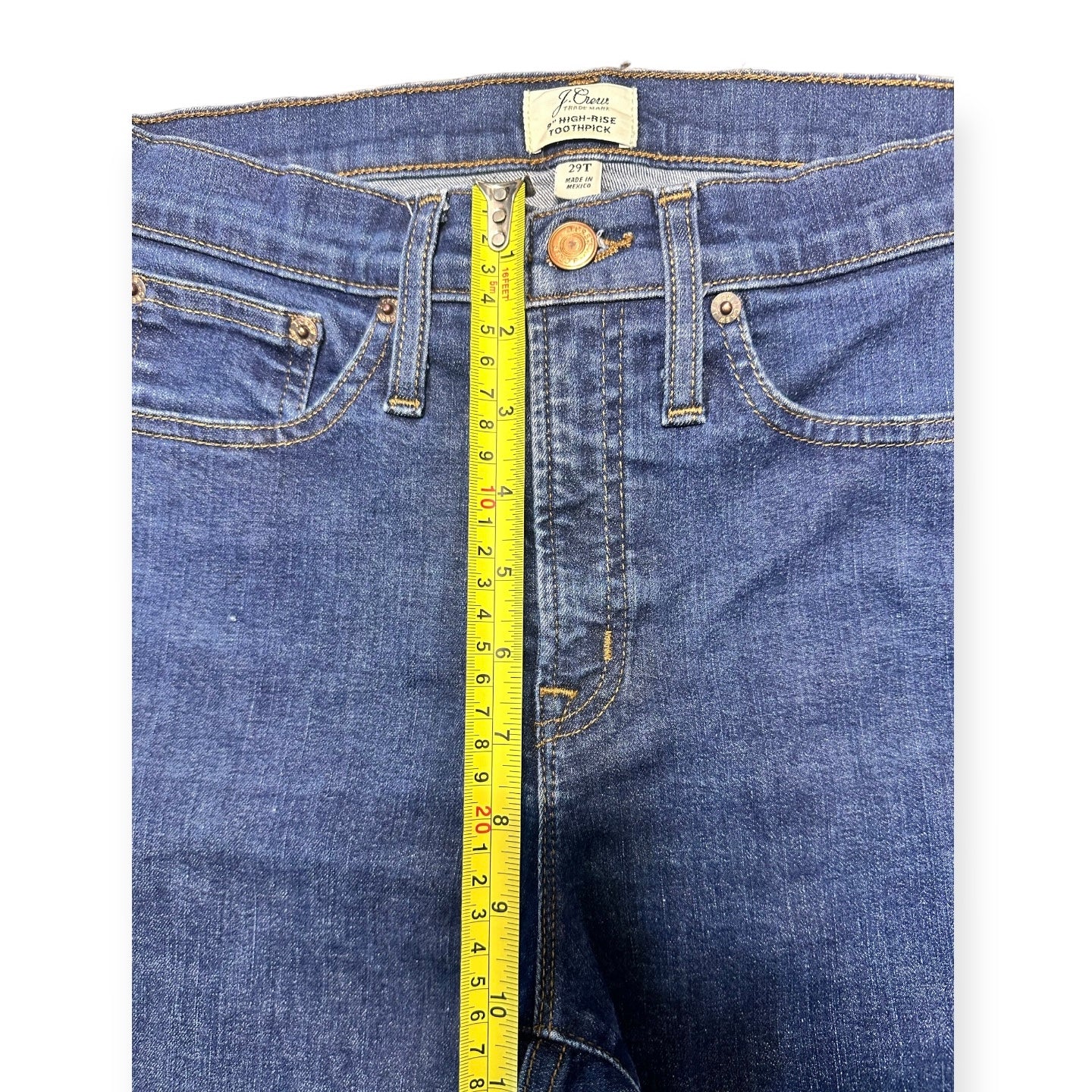 J. Crew 9” High Rise Toothpick Jeans Women’s Size 29