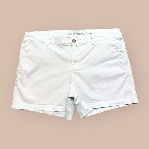Gap Sorbet Mint Green 5 Inch Girlfriend Khakis Shorts Women’s Size 16