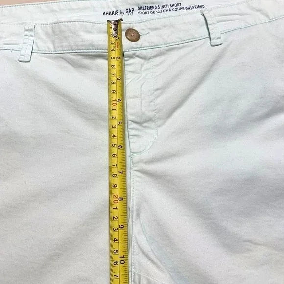 Gap Sorbet Mint Green 5 Inch Girlfriend Khakis Shorts Women’s Size 16