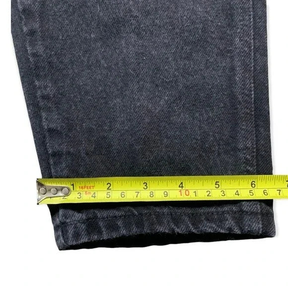 Vintage Gitano High Rise Fitted Women’s Black Tapered Leg Jeans Size 26"