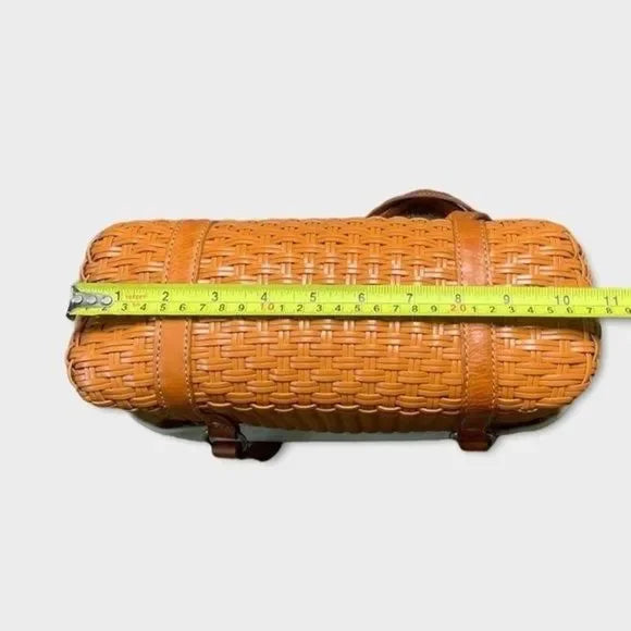 Kinoshohampu Wicker Basket 2 Strap Shoulder Bag