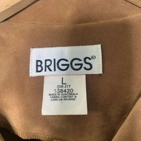 Briggs Brown Faux Suede Stretch Blazer