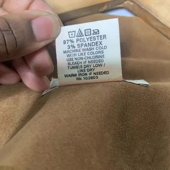 Briggs Brown Faux Suede Stretch Blazer