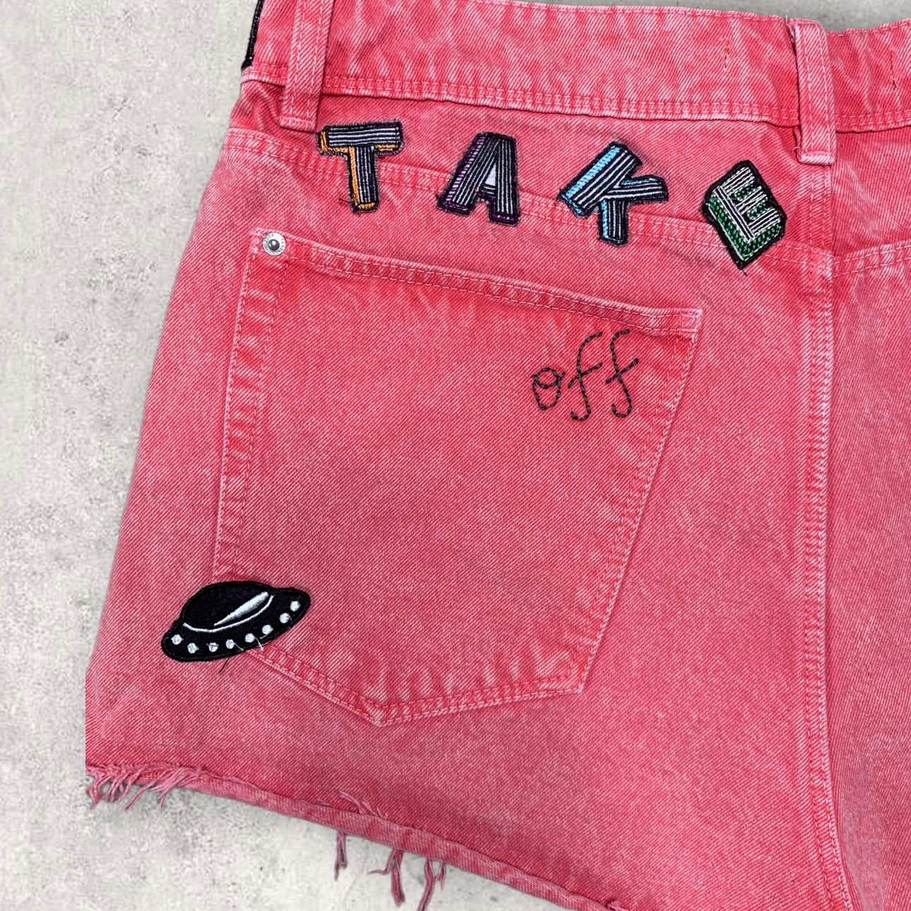 Zara Take Off Outer High Rise Cut Off Jean Shorts Women’s Size 10