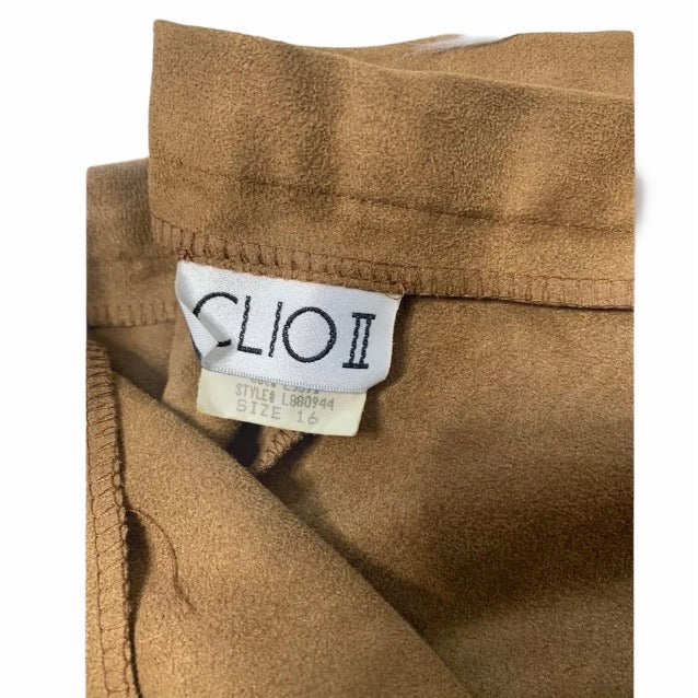 Vintage Cinnamon Brown High Waisted Cropped Pants