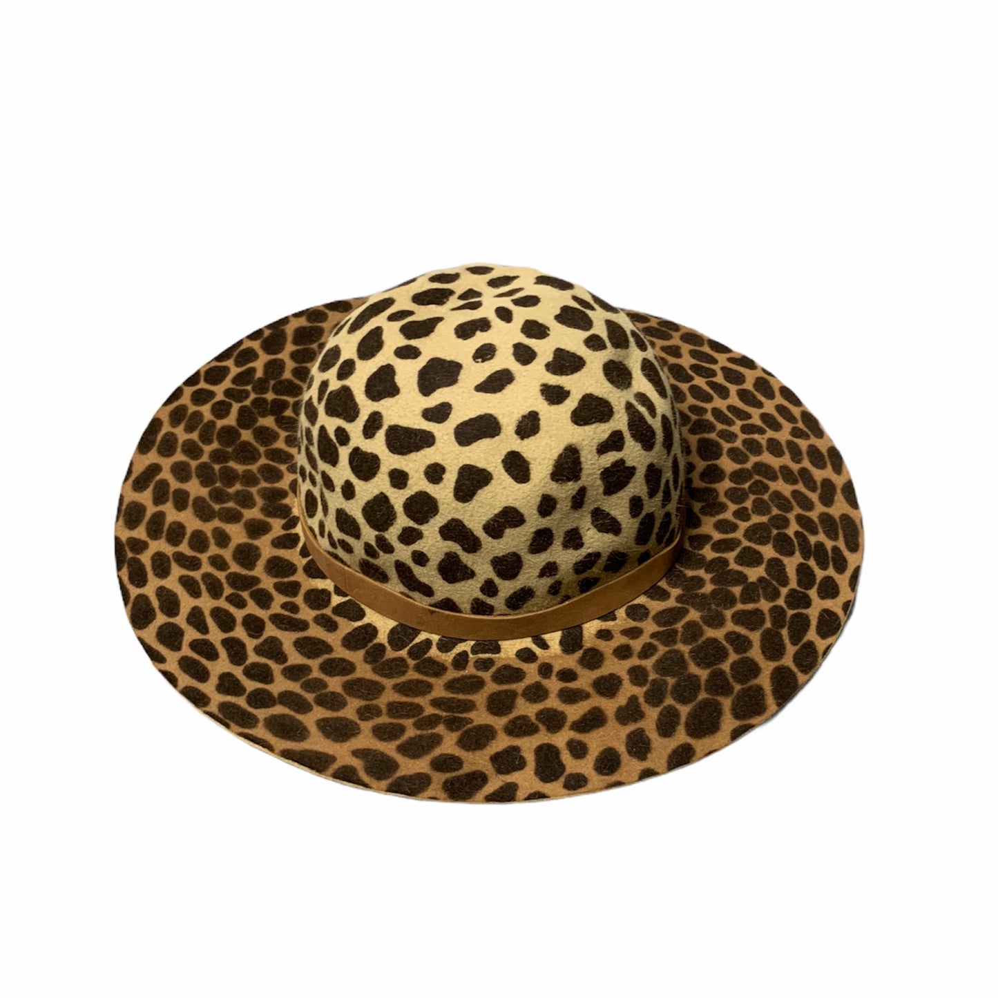 Animal Print Wide Brim Hat