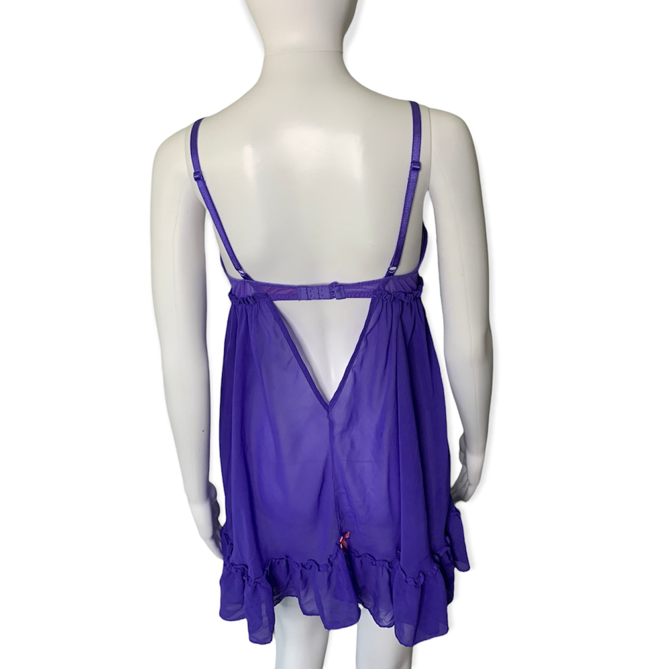 Betsey Johnson Purple Babydoll Lingerie Nightie