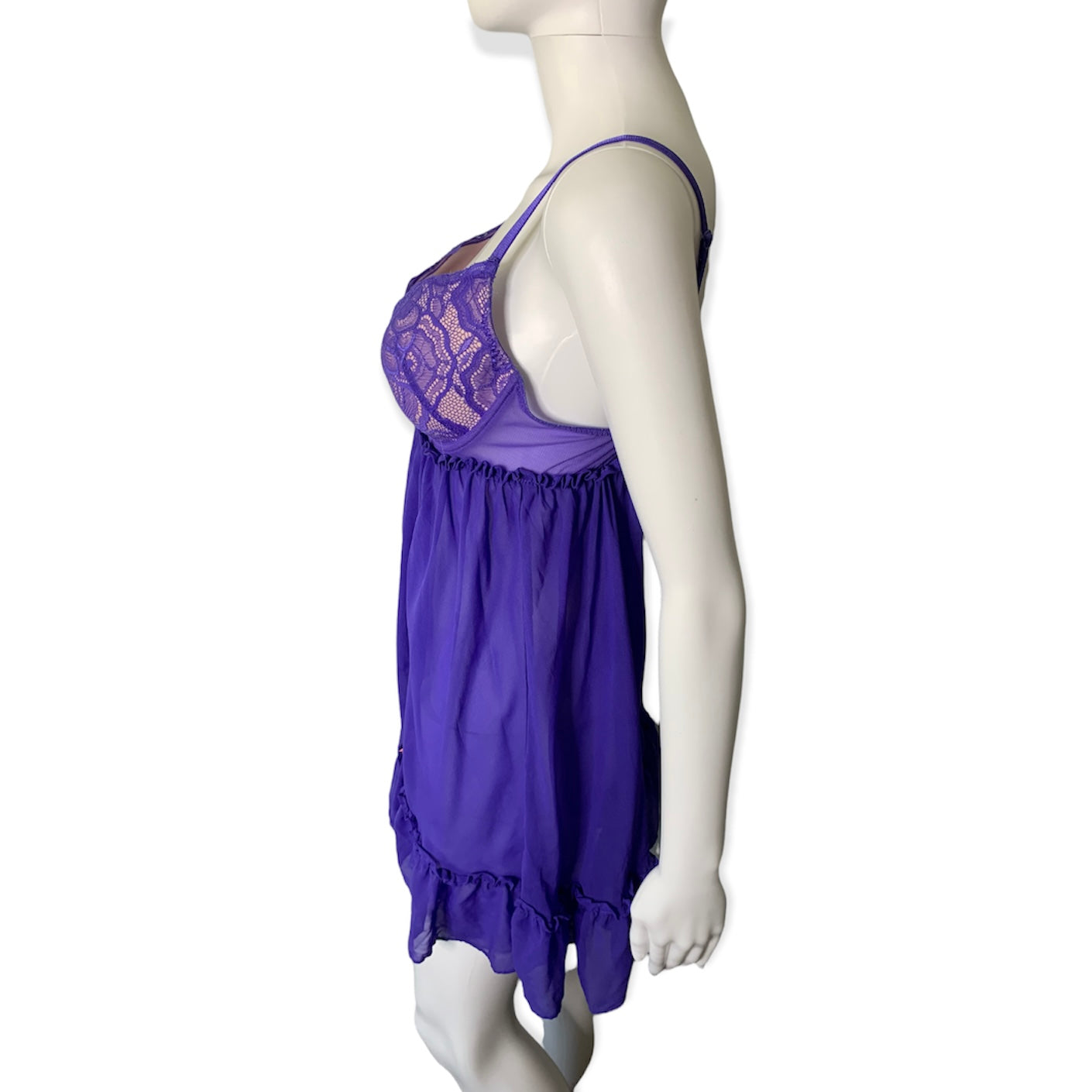 Betsey Johnson Purple Babydoll Lingerie Nightie