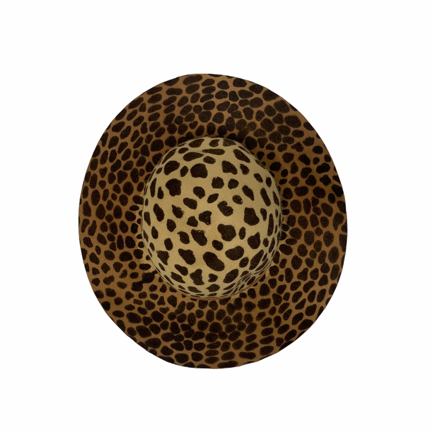 Animal Print Wide Brim Hat