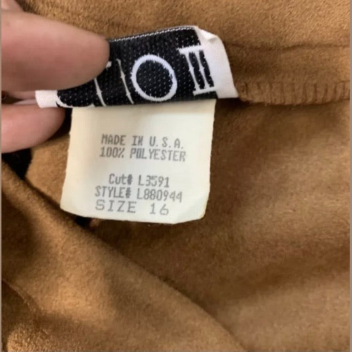 Vintage Cinnamon Brown High Waisted Cropped Pants