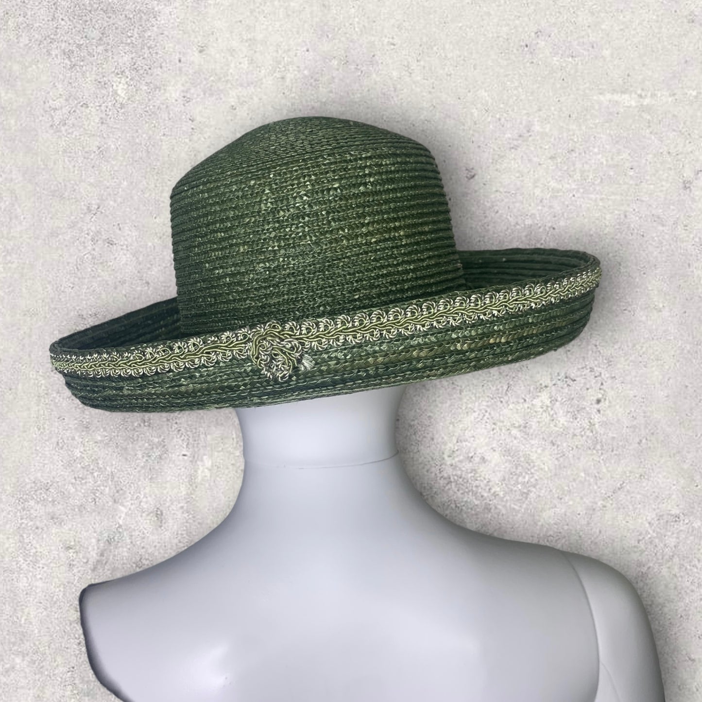 Vintage Bertmar Straw Kentucky Derby Sun Hat