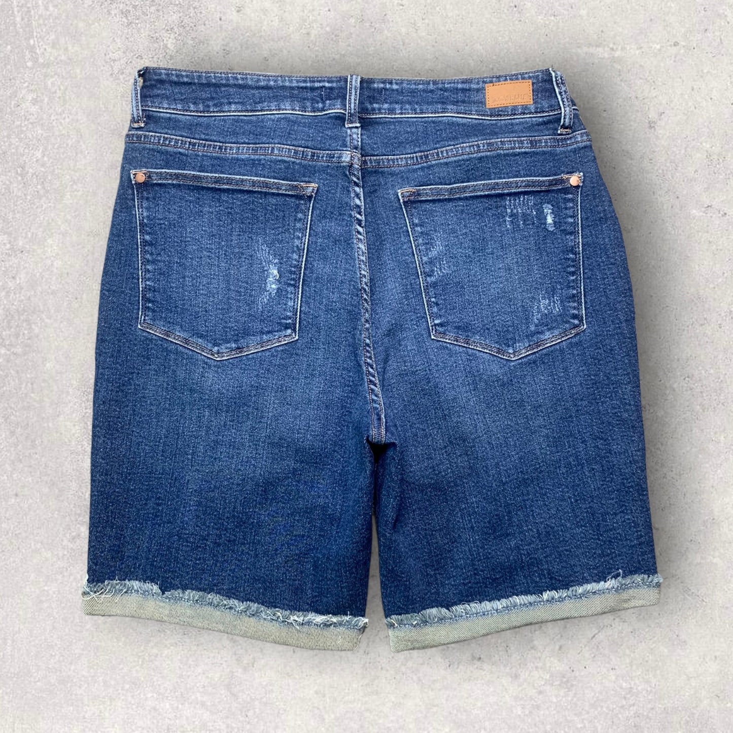 J udy Blue Amaya High Rise Distressed Bermuda Shorts Women’s Size 1X