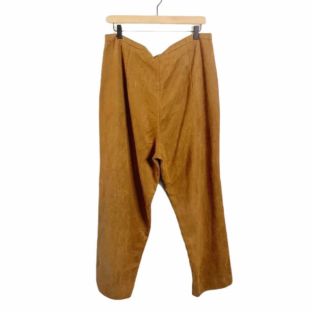 Vintage Cinnamon Brown High Waisted Cropped Pants