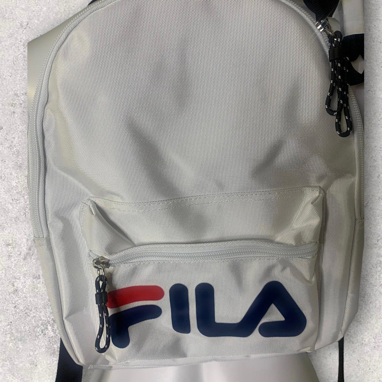 FILA White Logo Rivera Mini Backpack & Crossbody Set