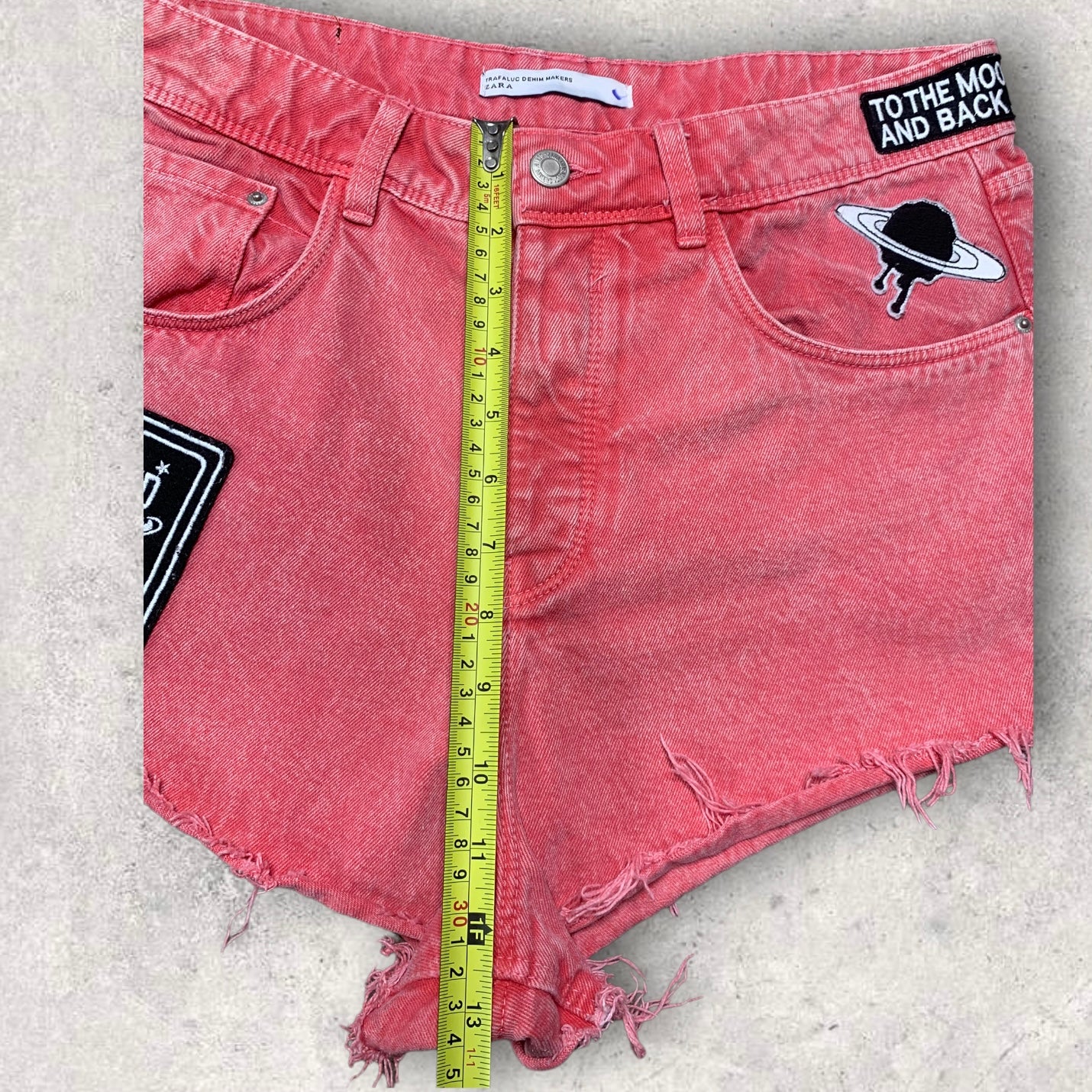 Zara Take Off Outer High Rise Cut Off Jean Shorts Women’s Size 10