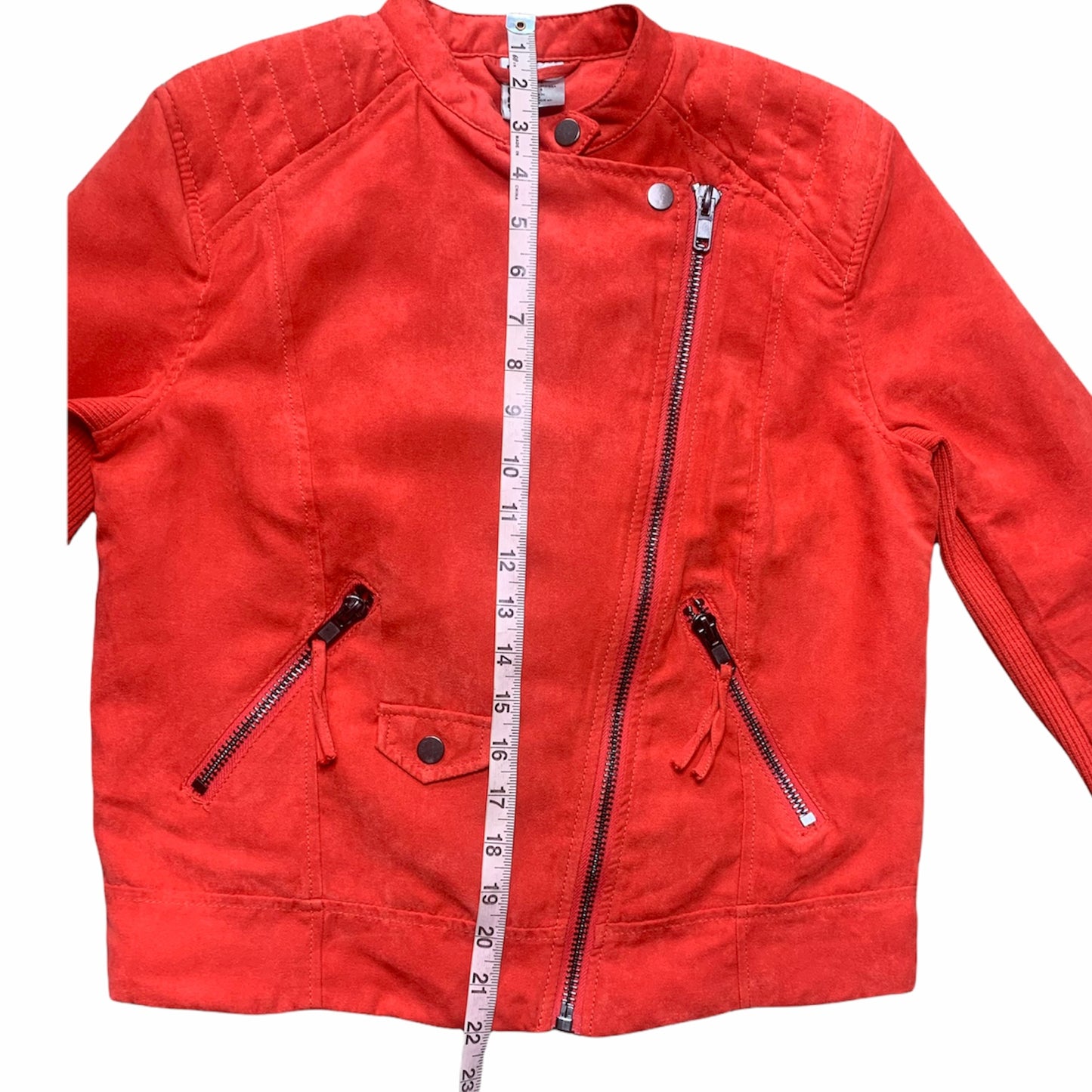 Retro Style Faux Leather Cropped Jacket