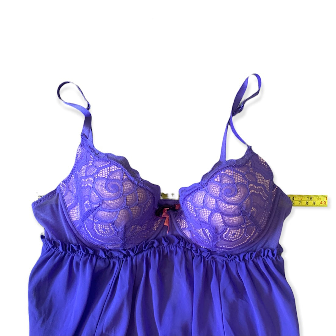 Betsey Johnson Purple Babydoll Lingerie Nightie