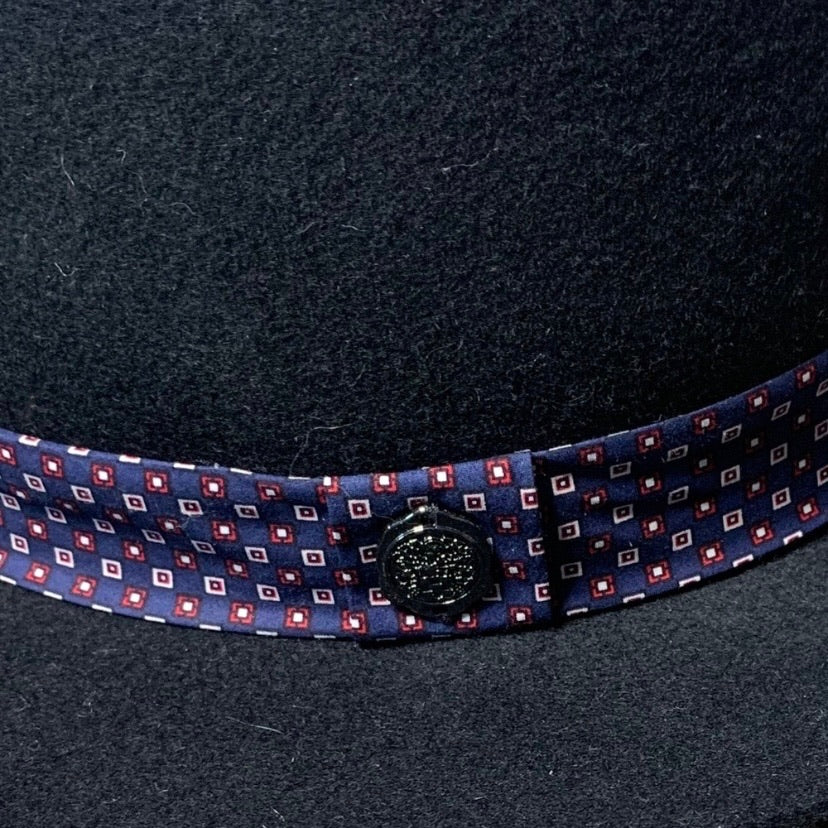Black Wool Fedora Hat