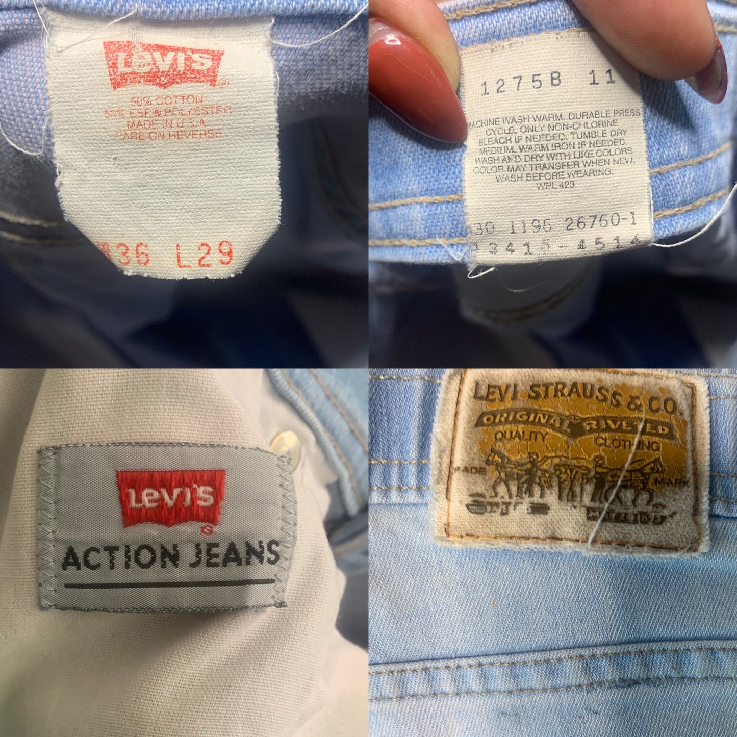 Vintage 1980s Levi’s High Rise Action Brown Tab Jeans
