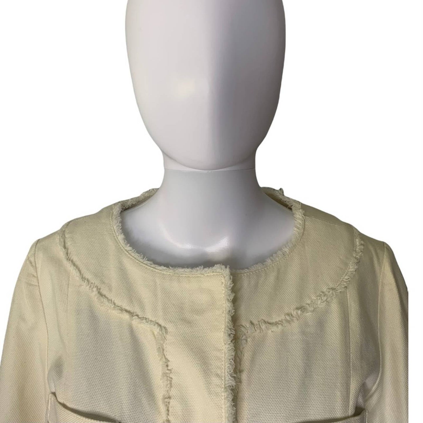 Women’s Raw Trim Femme Denim Jacket Size Medium