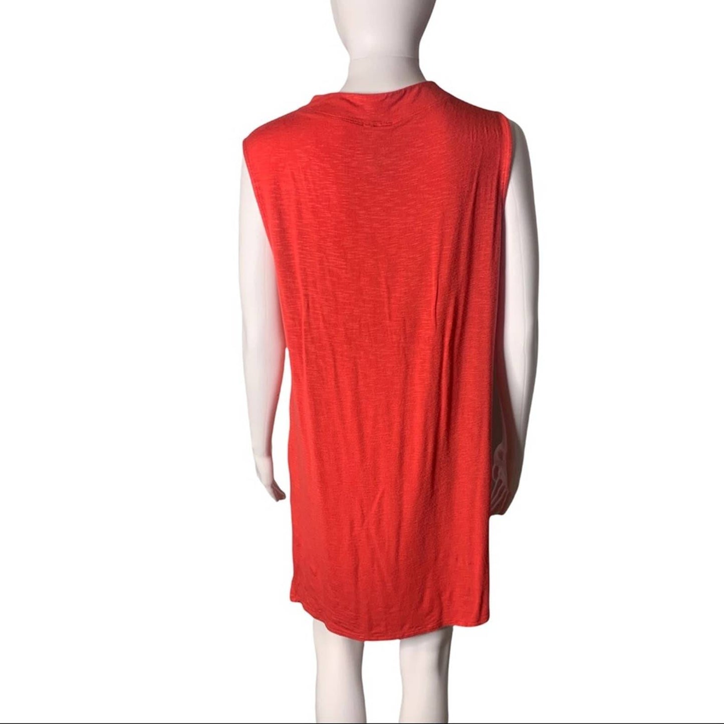 Women's Sleeveless Red Shift Dress Size Large