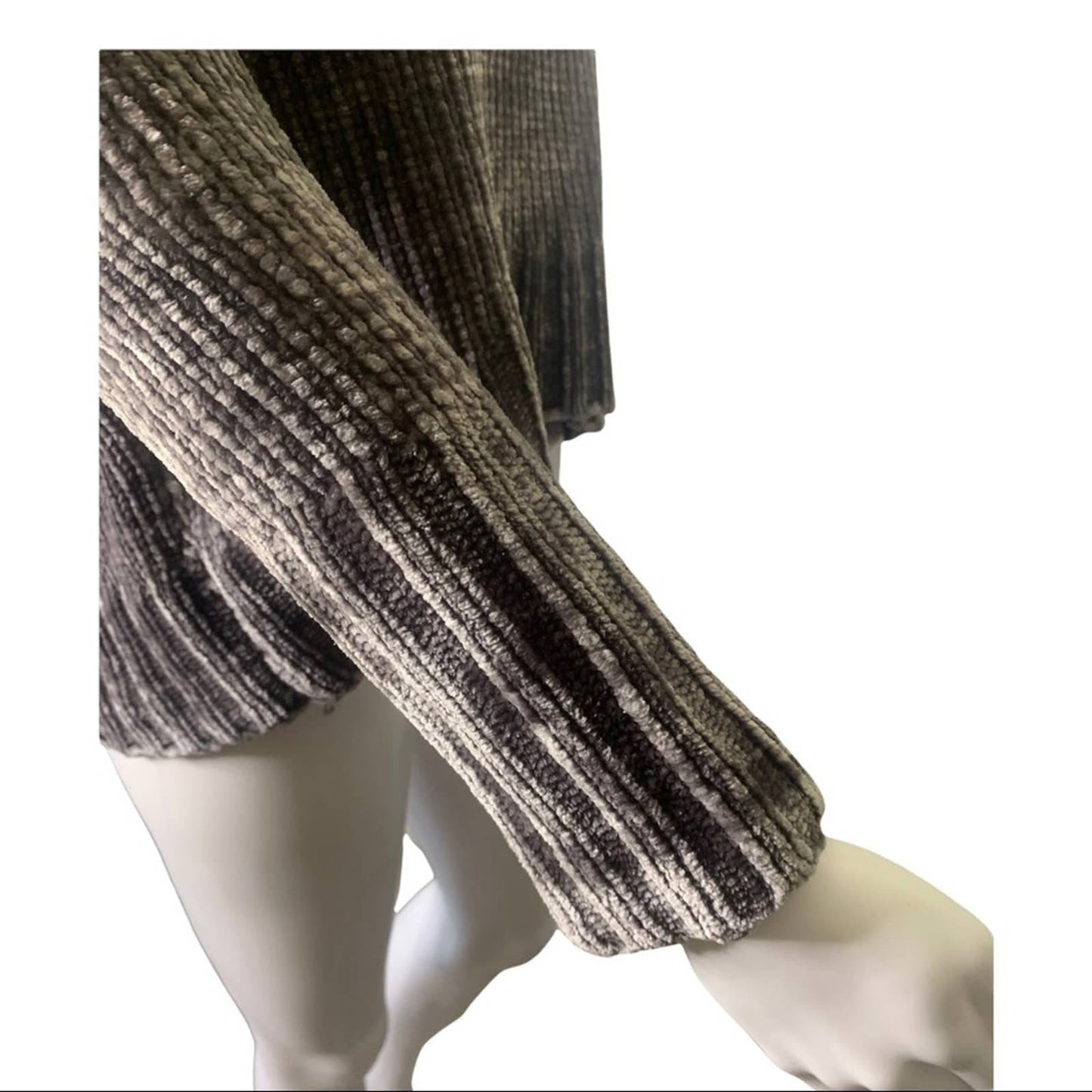 Women's Chenille Gray Turtleneck Sweater Size XS