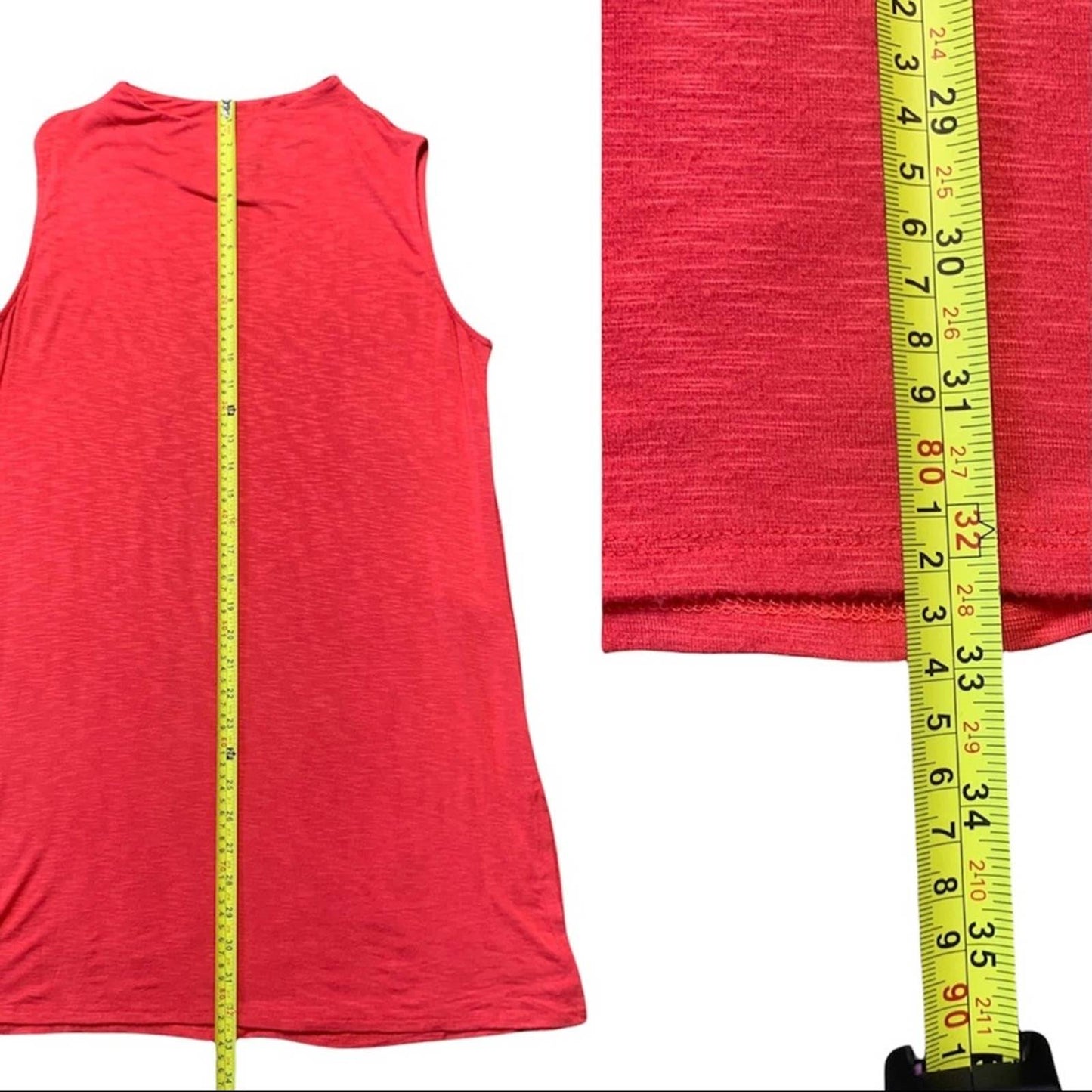 Women's Sleeveless Red Shift Dress Size Large