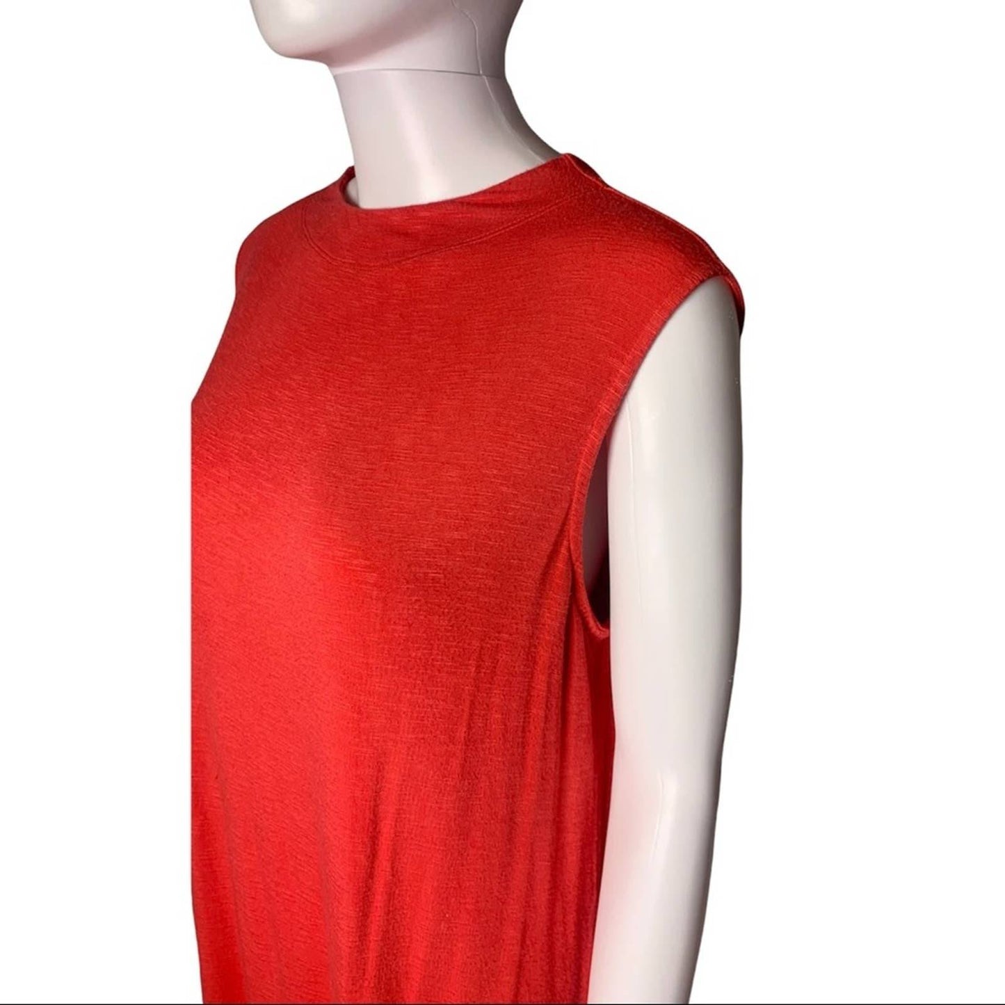 Women's Sleeveless Red Shift Dress Size Large