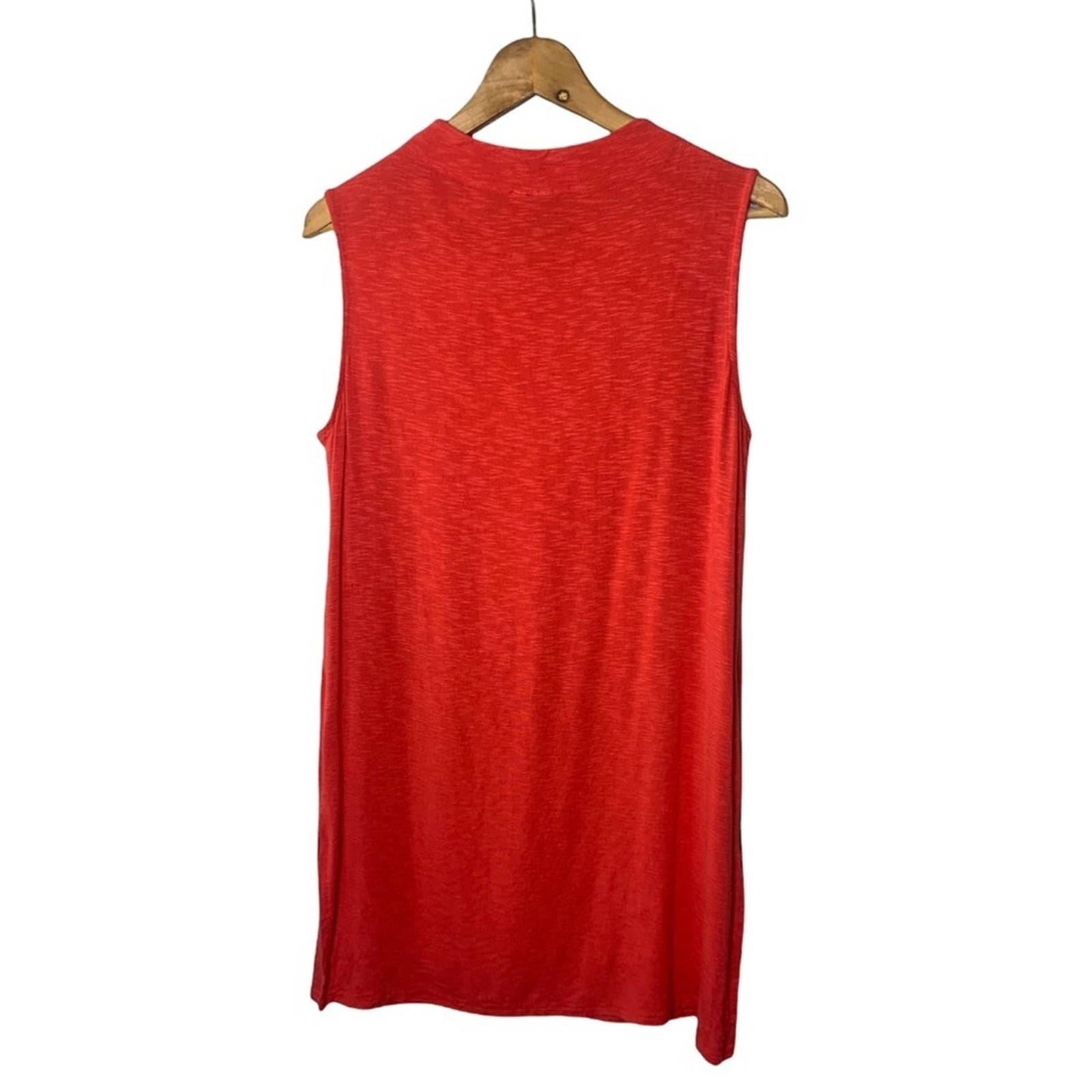 Women's Sleeveless Red Shift Dress Size Large