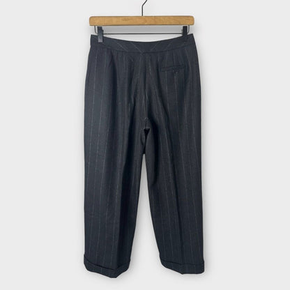 Vintage Lauren Ralph Lauren Pleated Dress Pants Women’s 8P Black Plaid Trousers
