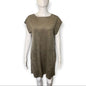 Wilfred Free Nori Dress Womens Small Brown Knee Length Minimalistic Popover