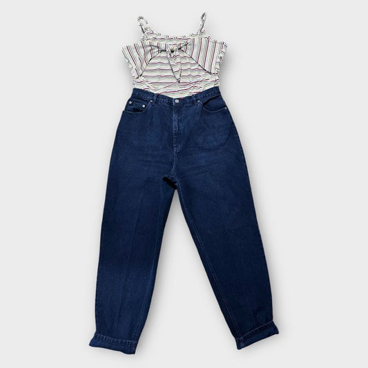 Vintage Route 66 Mom Jeans Women’s 30” Waist 90s High Rise Tapered Leg Denim