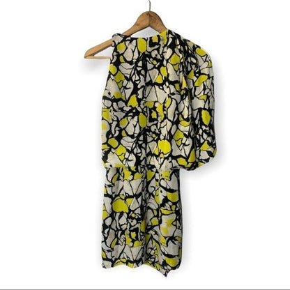 Robert Rodriguez Silk Dress Women’s 2 One Shoulder Cocktail Evening Formal