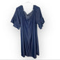 Mlle Gabrielle Denim Chambray Dress Women’s 2X Off The Shoulder Popover