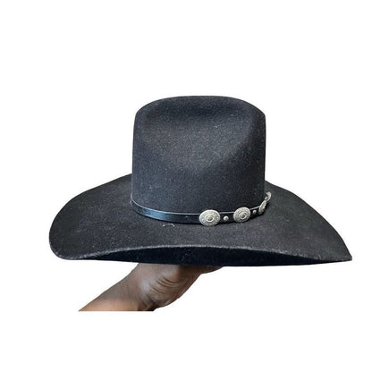 Vintage Golden Gate Hat Co Diablo Rancher Cowboy Black Felt Rodeo Western Hat