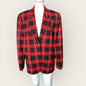 Vintage Pendleton Blazer Women’s 16 Virgin Wool Cunningham Plaid Jacket Academia