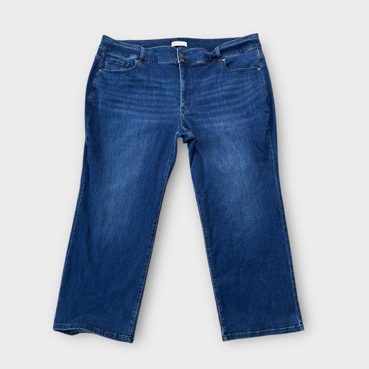 Lane Bryant Jeans Womens 28P High Rise Straight Leg Denim