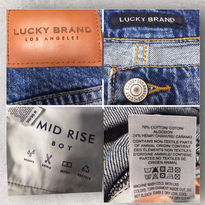 Lucky Brand Distressed Mid Rise Boy Jeans Women’s Size 20