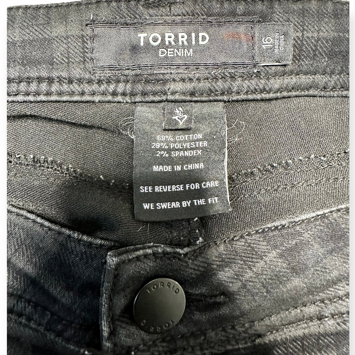 Torrid Plaid Gray & Black Legging Jeans  Women’s Size 16