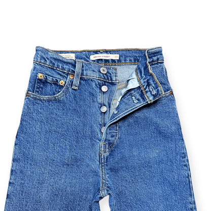 Levi’s Ribcage Straight Hidden Button Fly Jeans Women’s Size 23