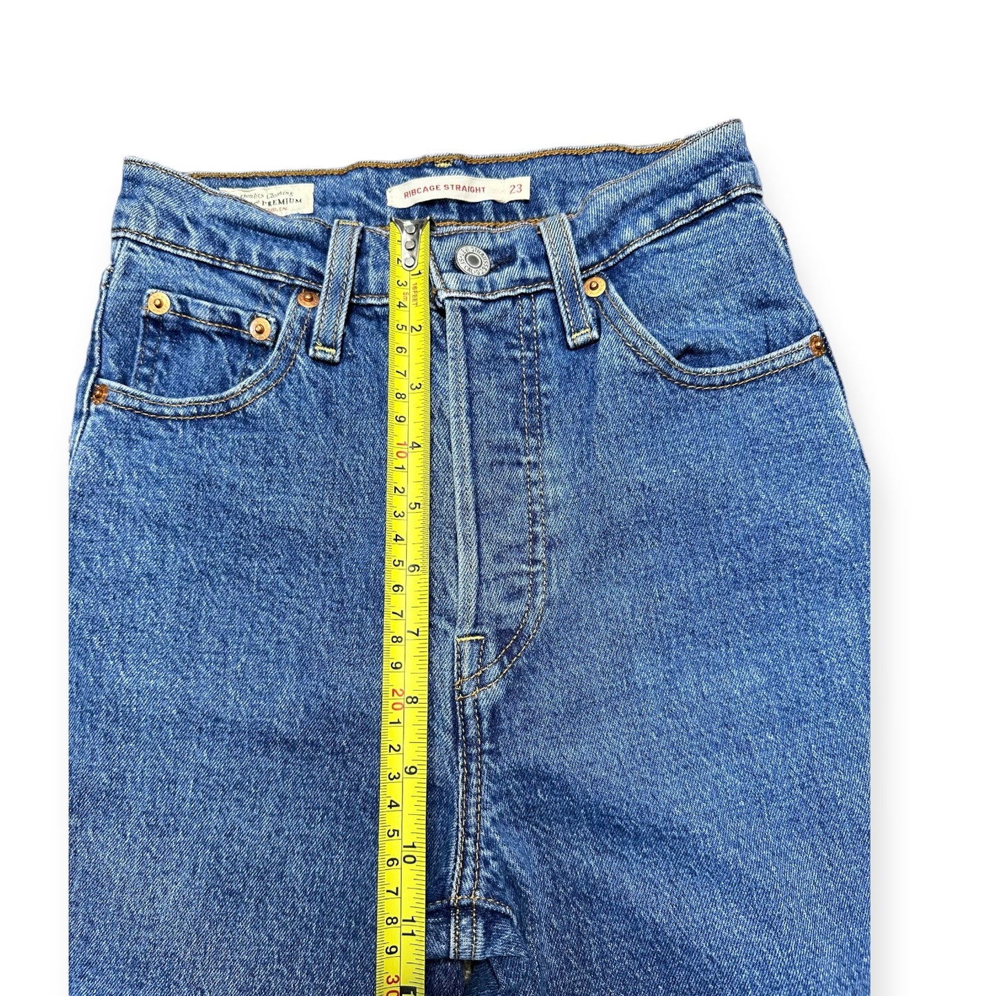 Levi’s Ribcage Straight Hidden Button Fly Jeans Women’s Size 23