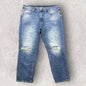 Lucky Brand Distressed Mid Rise Boy Jeans Women’s Size 20