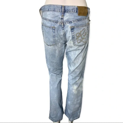 Vintage Polo RL Ralph Lauren Tie Dye Low Rise Lasso Jeans