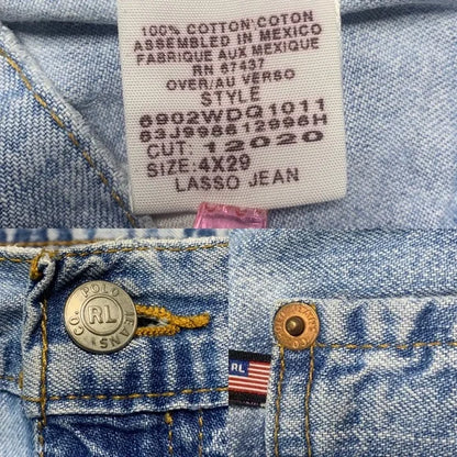 Vintage Polo RL Ralph Lauren Tie Dye Low Rise Lasso Jeans