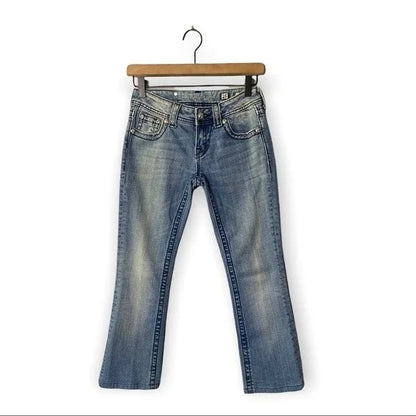 Miss Me Low Rise Light Wash Boot Cut Jeans Women’s Size 25
