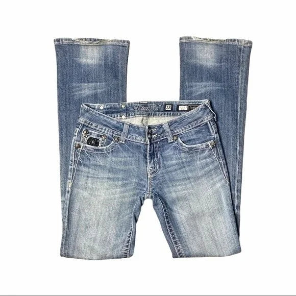 Miss Me Embellished Pocket Boot Cut Jeans Women’s Size 28