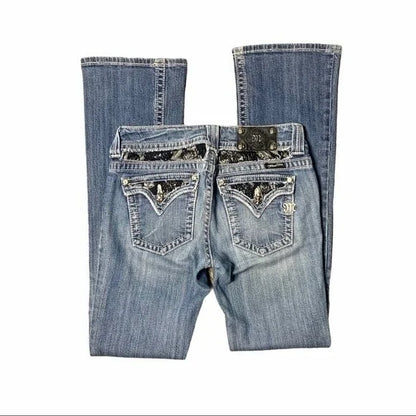 Miss Me Embellished Pocket Boot Cut Jeans Women’s Size 28